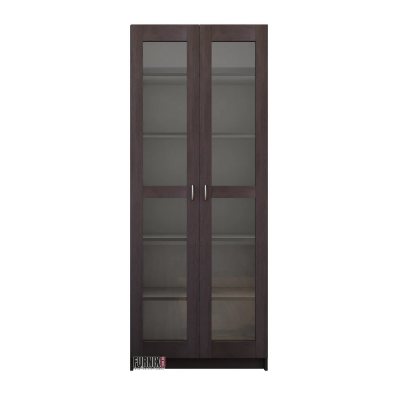 Picture of Furnix Furnix Glass Door Self-Standing Bookshelf – Modern Display Shelving Unit