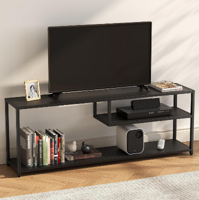 Picture of Furnix Modern TV Stand Cabinet with Storage Shelves – Stylish TV Trolley Console Table with Metal Frame for Living Room & Bedroom by Furnix