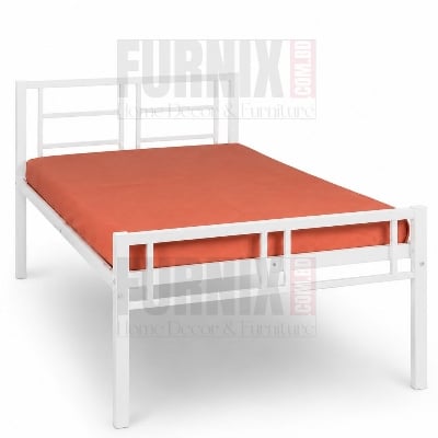 Picture of Furnix Metal Divan Bed 48x76 Inch Heavy Duty Steel Frame Single Size Bed Strong and Durable Bedroom Furniture by Furnix.com.bd