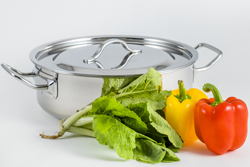 Picture of SKB Stainless Steel Curry Pan with Lid 24CM