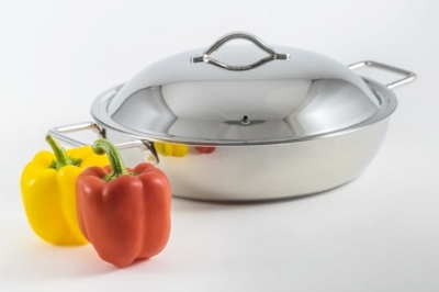 Picture of SKB Stainless Steel Frying Pan with Lid 26CM