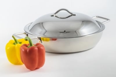 Picture of SKB Stainless Steel Frying Pan with Lid 28CM