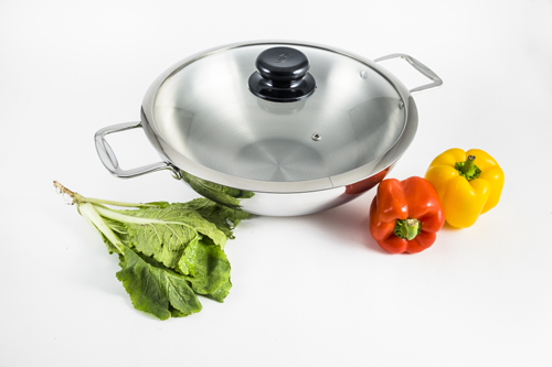 Picture of SKB Stainless Steel 3-Layer Wok Pan 24CM – W3LG