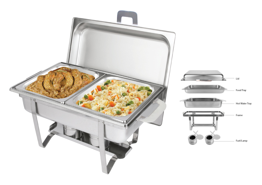 Picture of SKB Stainless Steel Food Warmer (Double) 20x12 Inch