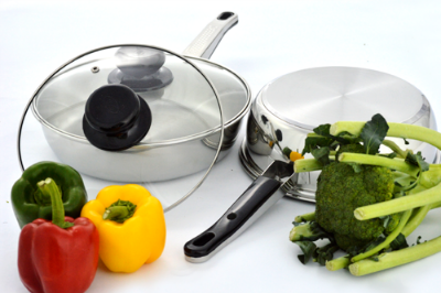 Picture of SKB Stainless Steel Frying Pan with Glass Lid 20CM – FPGI20