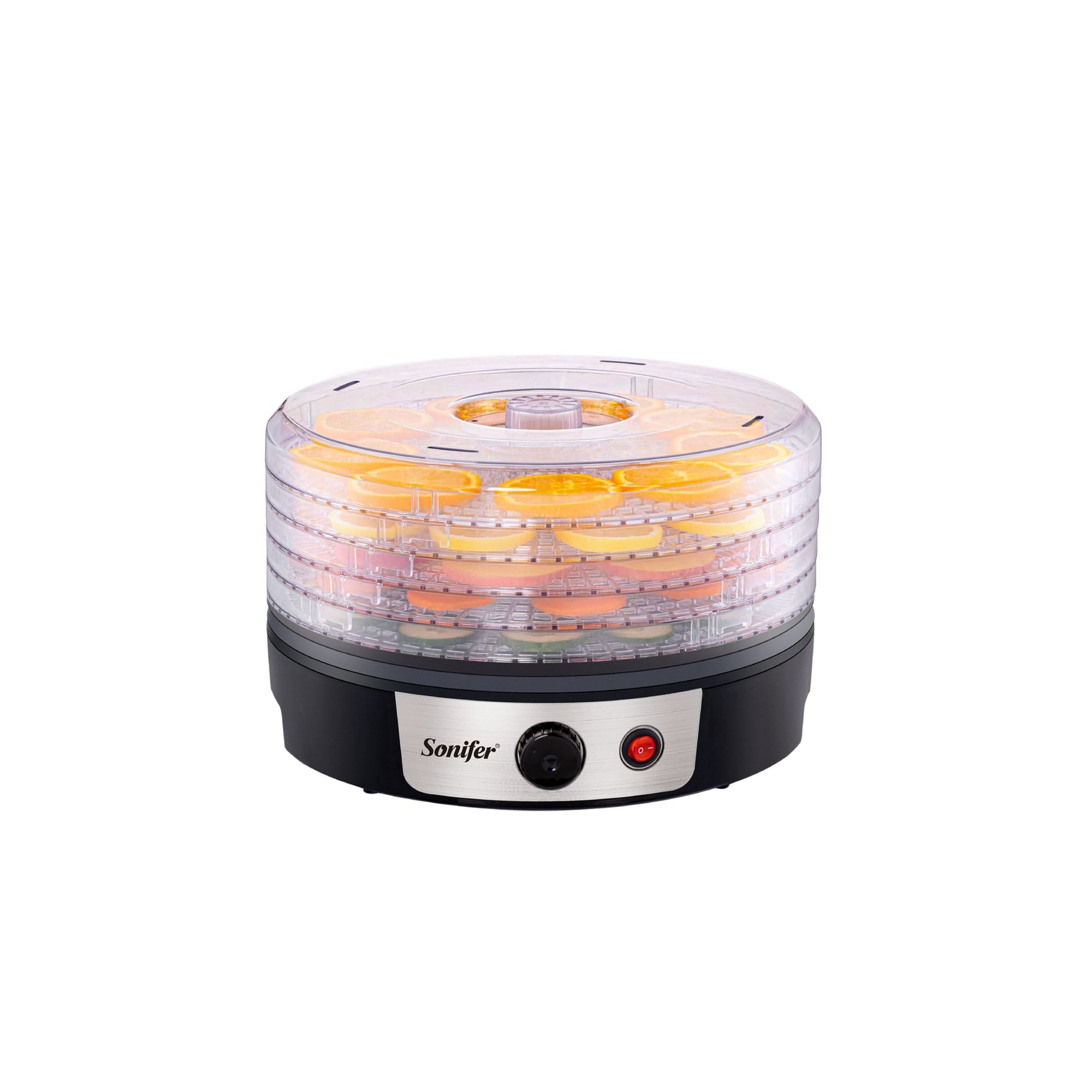 Picture of Sonifer SF-4033 for home use heating plastic 5 layers electric fruit dryer mini food dehydrator - Black