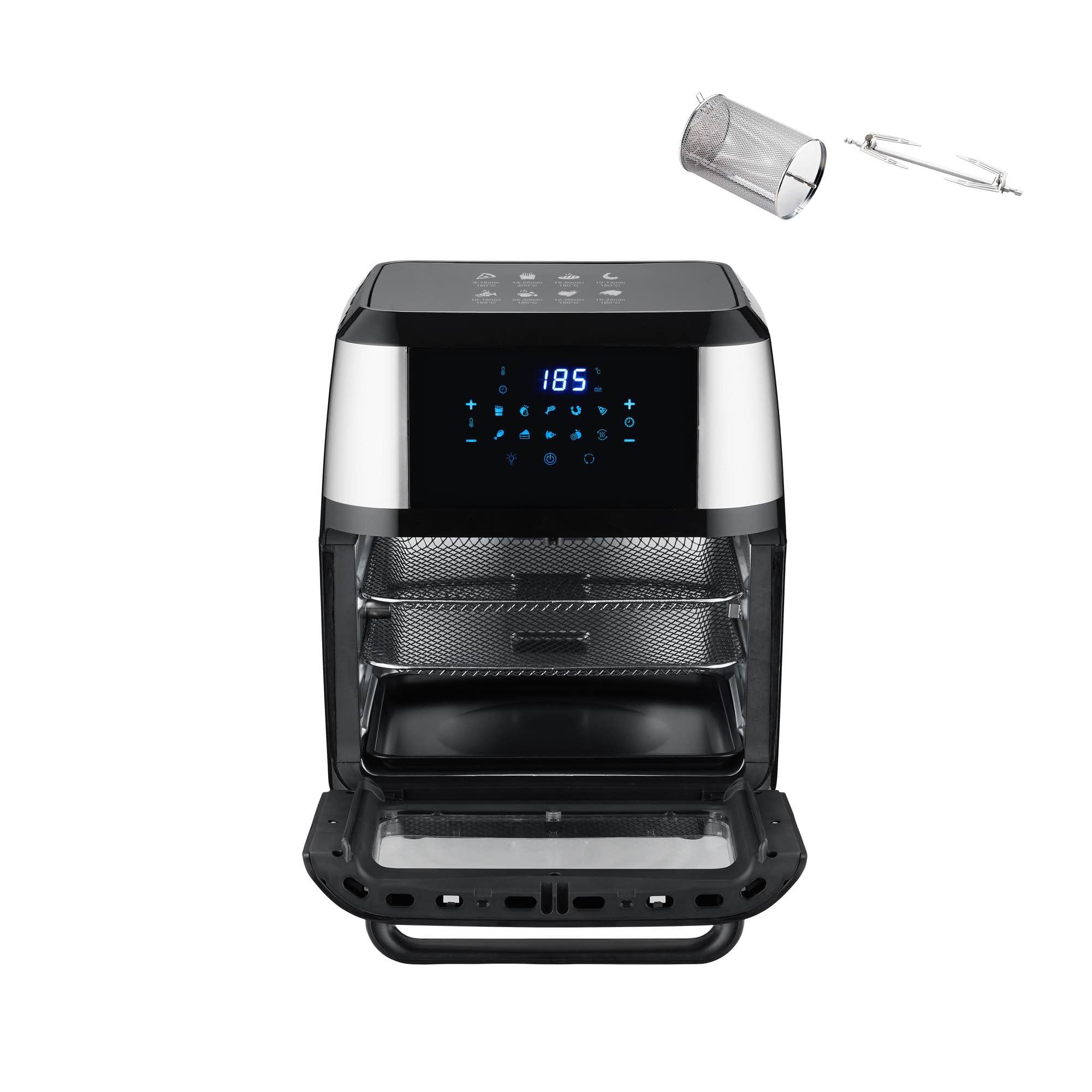 Picture of Sonifer SF-1016 new 2022 kitchen 1800W large capacity multifunctional automatic electric digital touch screen 12l air fryer - Black