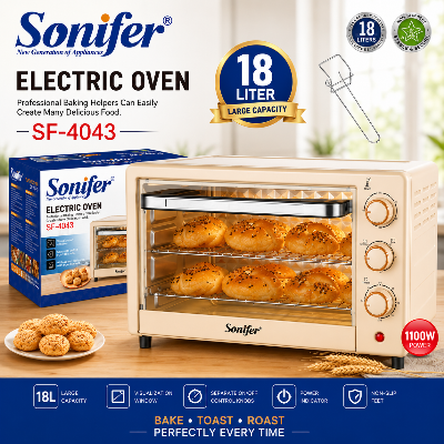 Picture of Sonifer SF-4043 Home Small 18L Kitchen Appliances Visualization Window Electric 2 Layer Baking Electric Oven - 