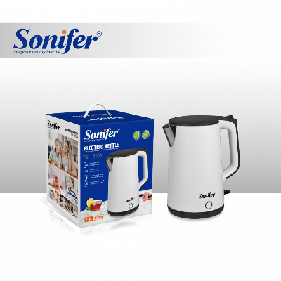 Picture of Sonifer SF – 2156 1.8L Electric Kettle: Food – Grade Steel, Dual – Core Temp Control - White