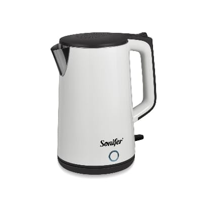 Picture of Sonifer SF – 2156 1.8L Electric Kettle: Food – Grade Steel, Dual – Core Temp Control - White
