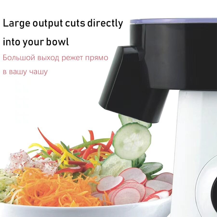 Picture of Sonifer SF-5505 home use 220V multifunction slicing shredding disc electric vegetable shredder salad maker kitchen - 