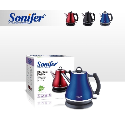 Picture of Sonifer SF-2028 kitchen 1500w for boiling water fast stainless steel 1.2 liter automatic electric kettle - Red