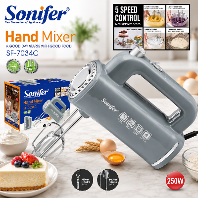 Picture of Sonifer SF – 7034C Hand Mixer, 5 – Gear, 250W - Multicolor