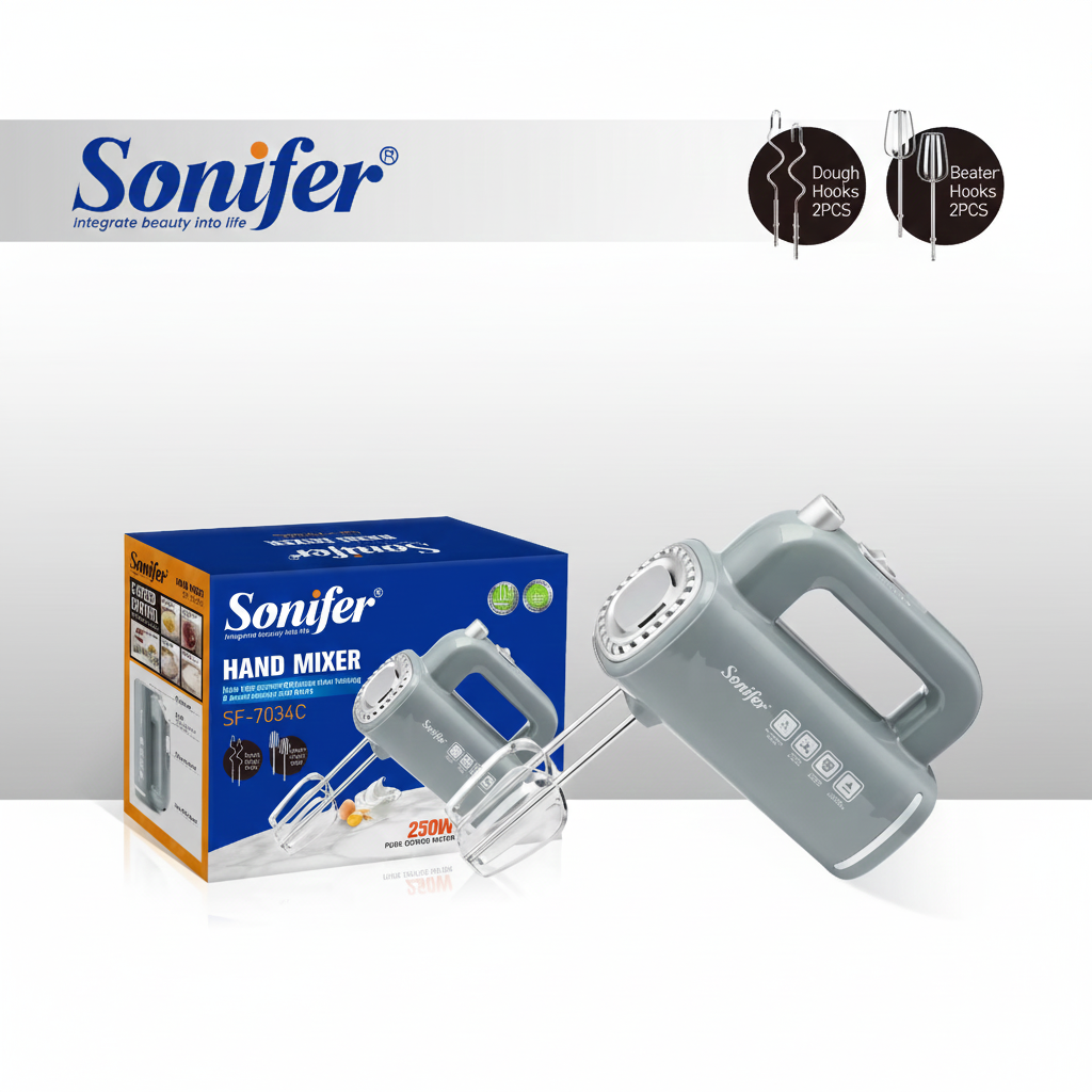 Picture of Sonifer SF – 7034C Hand Mixer, 5 – Gear, 250W - Multicolor