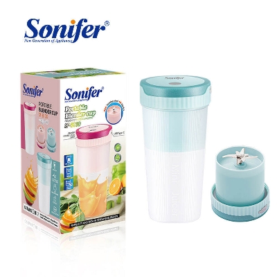 Picture of Sonifer SF-8130 Multi-function Custom Portable Mixer Usb Type-C Blender Cup Ice Portable Mini Cup Juicer for Travel Home Use