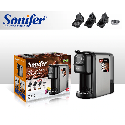 Picture of Sonifer SF – 3585 4 – in – 1 Home Use Espresso Capsule Coffee Machine, 700ml Water Tank, 20 Bar Pressure Capacity, 1400W - Dark Ash