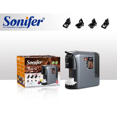 Picture of Sonifer SF-3579 Household 19 Bar High Pressure Pump Automatic Multi-functional 4 In 1 Capsule Coffee Maker - Grey