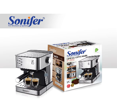 Picture of Sonifer SF-3535 household 15 bar high pressure pump milk frother espresso coffee maker - Silver