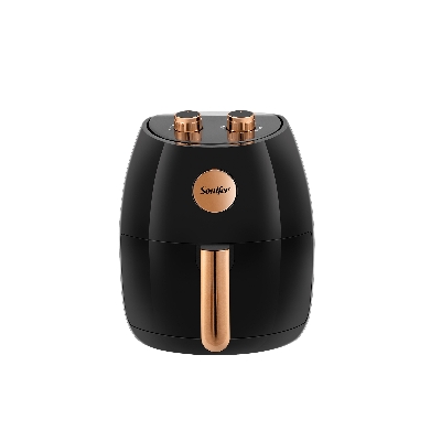 Picture of Sonifer SF-1039 household plastic1500w electric manual double knob 4.5 litres air fryer - Black