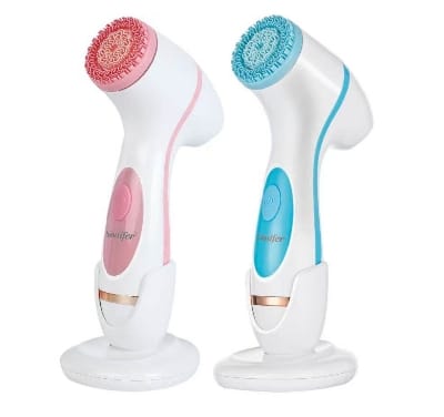 Picture of Sonifer SF – 9661 Spin Facial Brush USB Rechargeable with liquid protection: IPx5 Waterproof & Versatile with 3 replaceable brush heads