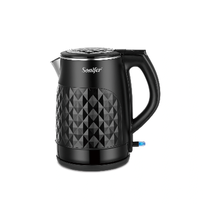 Picture of Sonifer SF-2025-1 Household High Quality 1850W 1.8L Water Stainless Steel 304 Double Layer Automatic Switch Off Electric Kettle - Black