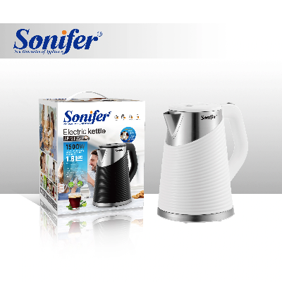 Picture of Sonifer SF-2122 Wholesale Kitchen Appliances 1500w White Black Big Capacity 1.8 Liter Stainless Steel Inner Water Kettle