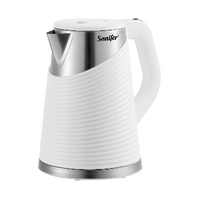 Picture of Sonifer SF-2122 Wholesale Kitchen Appliances 1500w White Black Big Capacity 1.8 Liter Stainless Steel Inner Water Kettle