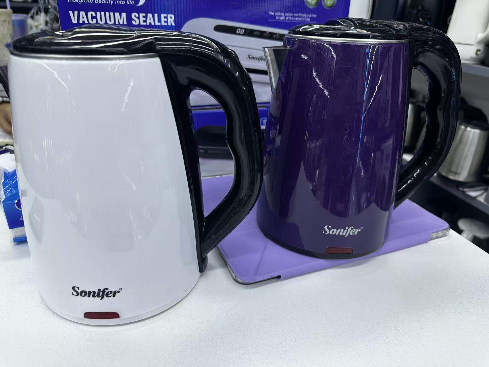 Picture of Sonifer SF-2102 home hotel hot water 1500w affordable colored stainless steel 1.7 liter electric kettle auto power off