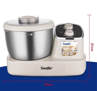 Picture of Sonifer SF – 8161 Stand Mixer: 5L Bowl, 2 – Knob Control, 500W pure copper motor - Cream