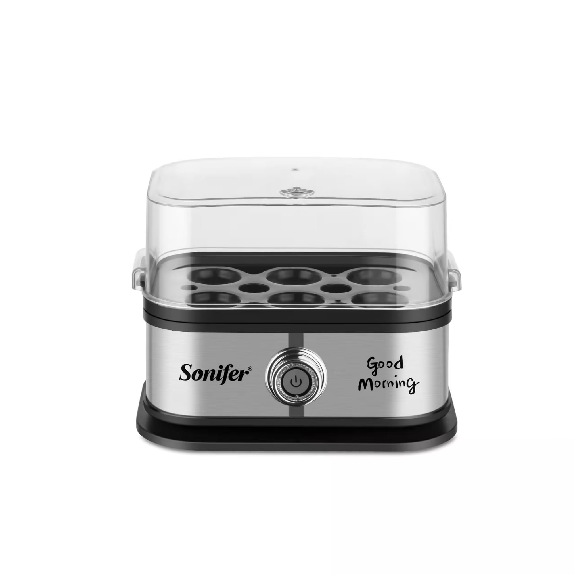 Picture of Sonifer SF – 1510 Egg Boiler: 6 – Egg Capacity, Anti – Dry Burn, One – Click Start - Black
