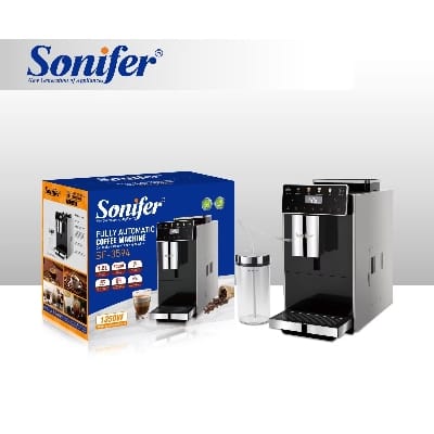 Picture of Sonifer SF-3594 Best-selling Fully-automatic Espresso Intelligent Cappuccino Latte Coffee Maker Machine - Black
