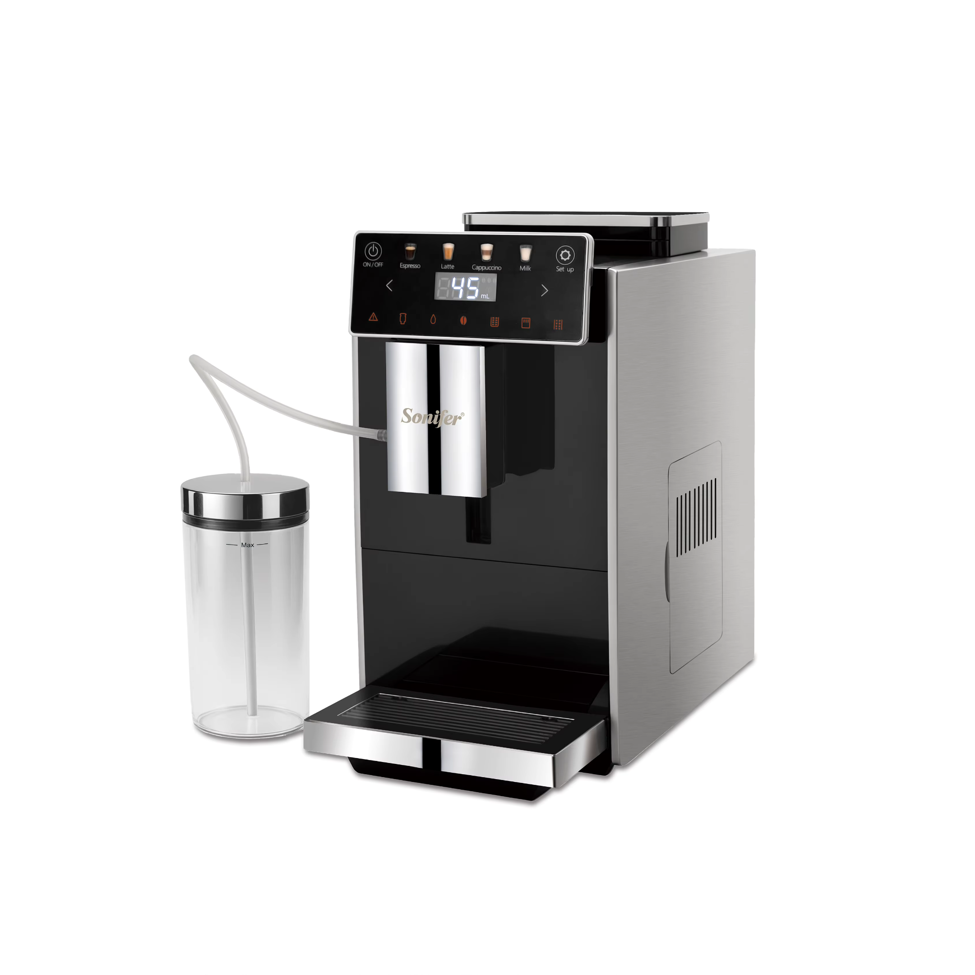 Picture of Sonifer SF-3594 Best-selling Fully-automatic Espresso Intelligent Cappuccino Latte Coffee Maker Machine - Black