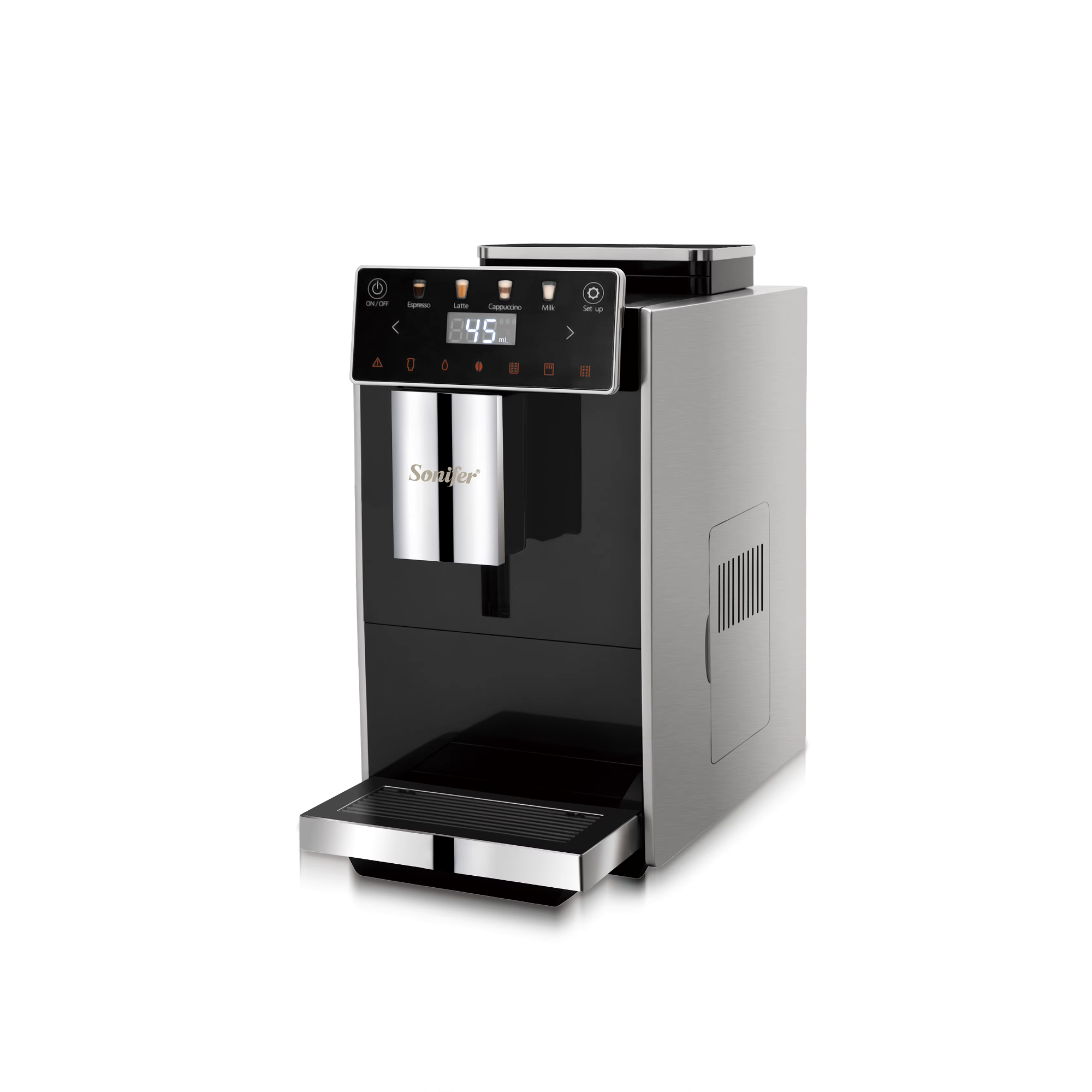 Picture of Sonifer SF-3594 Best-selling Fully-automatic Espresso Intelligent Cappuccino Latte Coffee Maker Machine - Black