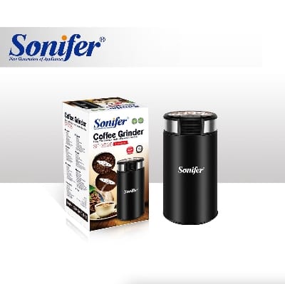 Picture of Sonifer SF-3526 Hot Sale Premium Household 220V Powerful Motor Multifunctional Small Electric Coffee Grinder - Black