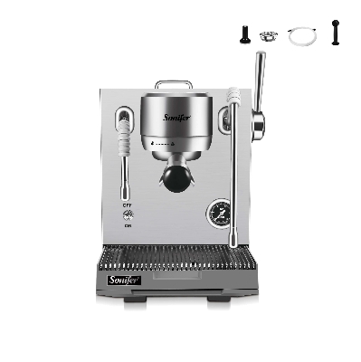 Picture of Sonifer SF-3603 Professional Espresso Machine with Smart Temperature Control for Cafe Restaurant and Home Barista Use - Silver
