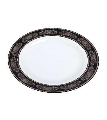 Picture of 9" Meat Plate-Black gold