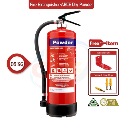Picture of Fire Extinguisher ABC Dry Chemical Powder 05 KG-Red-Red