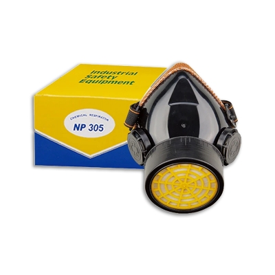 Picture of Chemical Respirator Gas Mask Single Filter NP-305 - Mask-Black