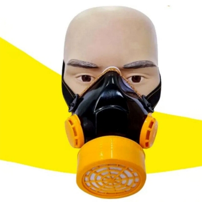 Picture of Chemical Respirator Gas Mask Single Filter NP-305 - Mask-Black