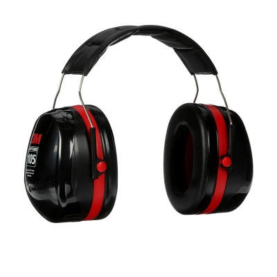 Picture of 3M PELTOR Optime 105 Earmuffs H10A, Over the Head-Black
