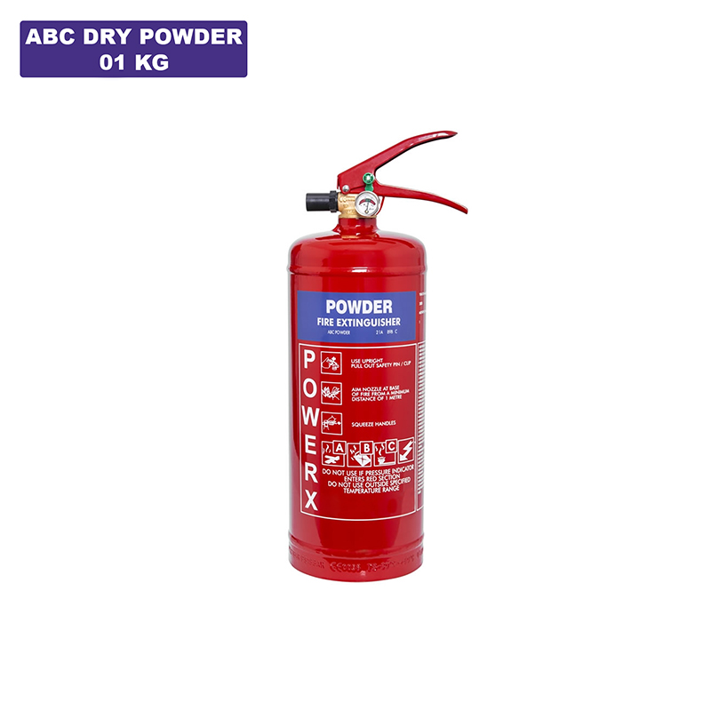 Picture of Fire Extinguisher ABC Dry Chemical Powder 01 KG-Red-Red