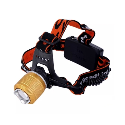 Picture of Rechargeable Head Torch High Power Zoom LED-Black