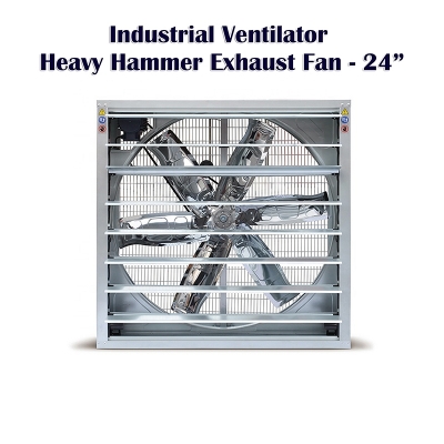 Picture of Industrial Ventilator Heavy Hammer Exhaust Fan - 24″-Silver