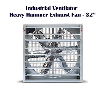 Picture of Industrial Ventilator Heavy Hammer Exhaust Fan - 32″-Silver
