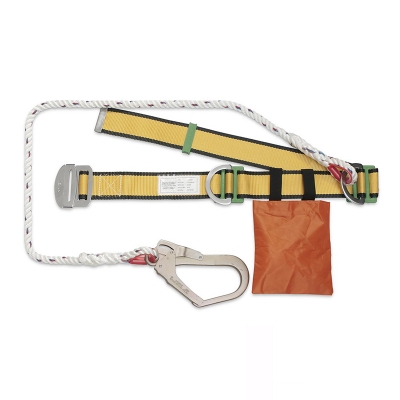 Picture of Fall Protection Lineman Half Body Safety Harness Belt Climbing Harness Tool Bag-Multicolor