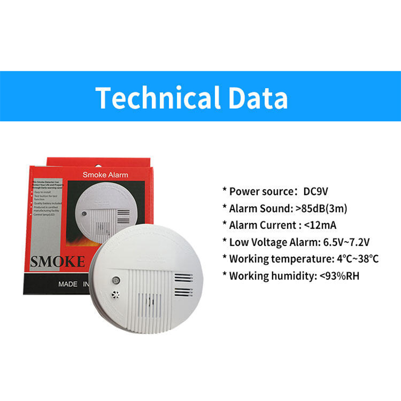 Picture of Fire Alarm Smoke Detector-Red