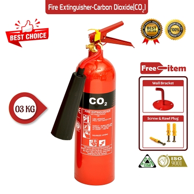Picture of Fire Extinguisher CO2 (Carbon Dioxide) 03 KG-Red