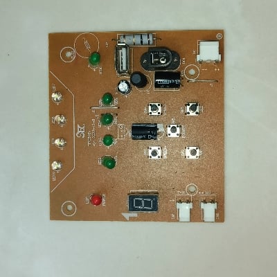 Picture of FTR05K6V Superstar Rechargeable Fan Circuit USB Output Charger Fan PCB Digital Fan Speed LED Display LED Charging Indicator 6V 12V Battery Input Black