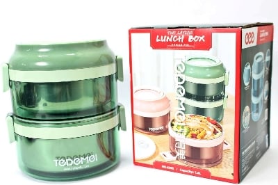 Picture of Tedemei Double‑Layer Stainless Steel Insulated Lunch Box Durable & Leakproof Food Container - Multicolor
