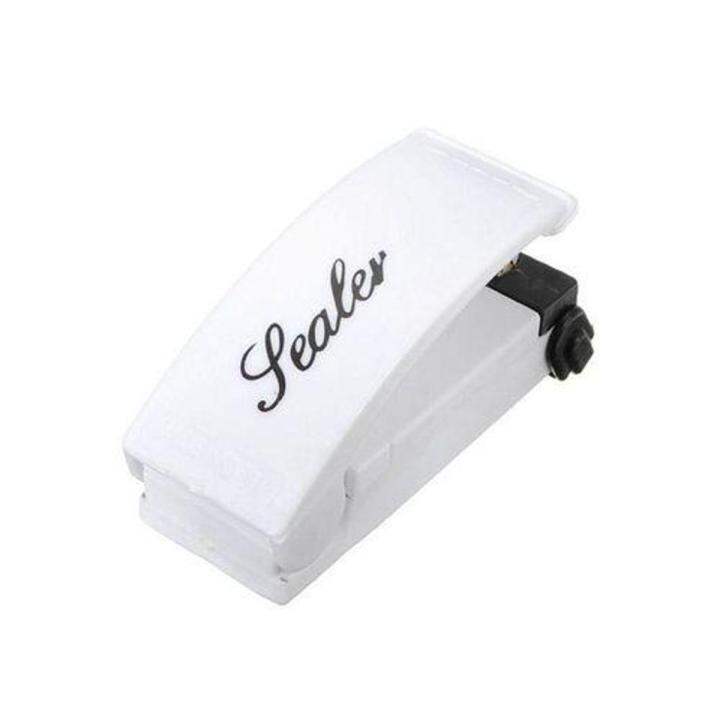 Picture of Mini Magic Poly Sealer Snack Sealer Small Household Bag Sealer Portable Hand Pressure Heat Sealer Plastic Bag Sealer - White